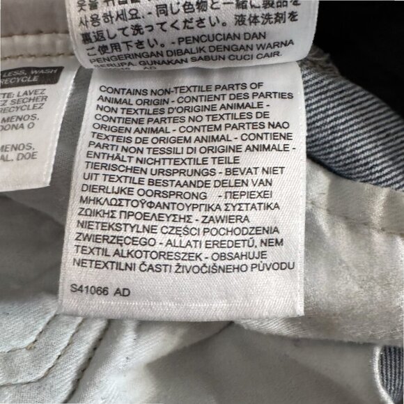 LEVIS Made & Crafted Hip Hugger 100% Cotton Mid Rise Wide Organic Denim Jeans 27 - Picture 13 of 14